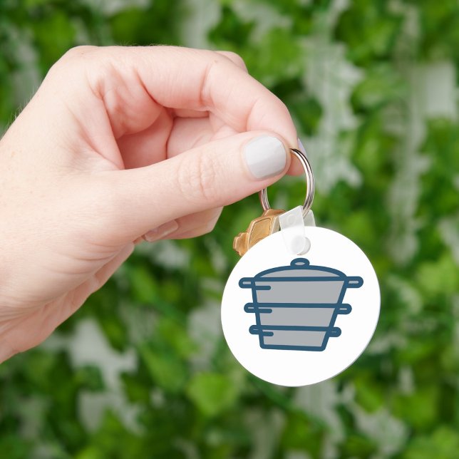 Stacked Cooking Pots Icon Key Ring (Creator Uploaded)