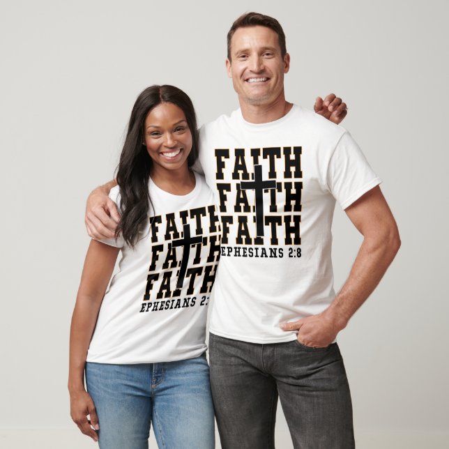 Stacked Faith Cross T-Shirt (Unisex)