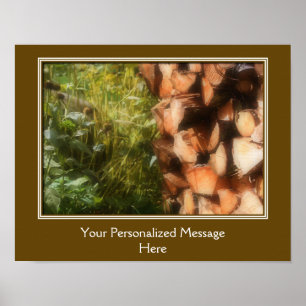 Stacked Firewood Create Your Own Personalised Poster