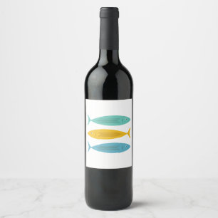 Stacked Fish Wine Label