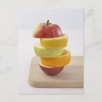 Stacked Fruit Slices Postcard