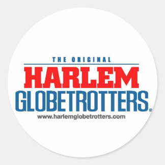 stacked logo colour with web site classic round sticker