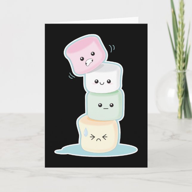 Stacked Marshmallows Card (Front)