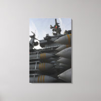 Stacked ordnance ready to be loaded