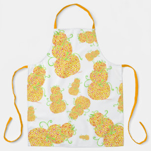 Stacked Pumpkins Fall Apron