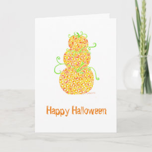 Stacked Pumpkins Greeting Card
