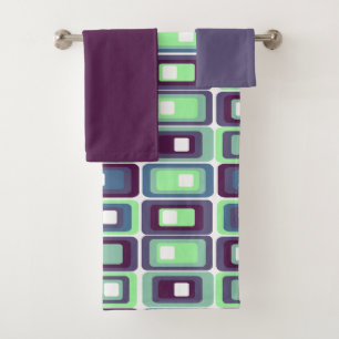 Stacked Rectangles  Bath Towel Set