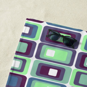 Stacked Rectangles Beach Towel