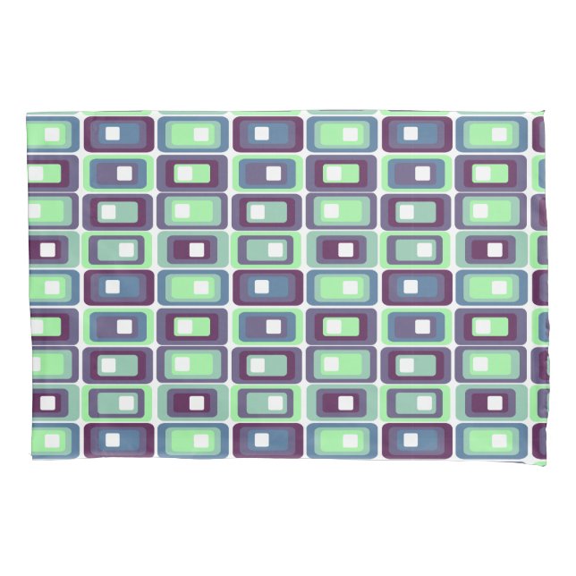 Stacked Rectangles  Pillowcase (Front)