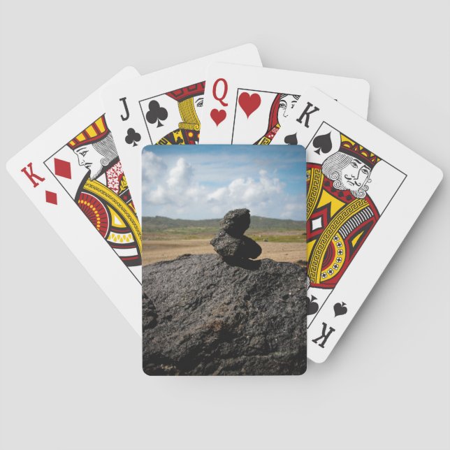 Stacked Rocks Classic Playing Cards (Back)