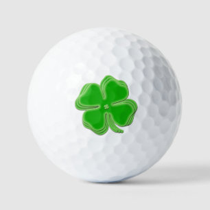 Stacked  St Patrick’s Day Shamrocks Golf Balls