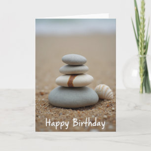 Stacked Stone Birthday Card