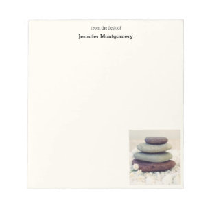 Stacked Stones Meditative Cairn Notepad