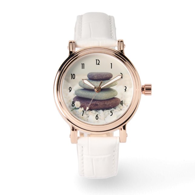 Stacked Stones Meditative Cairn Watch (Front)