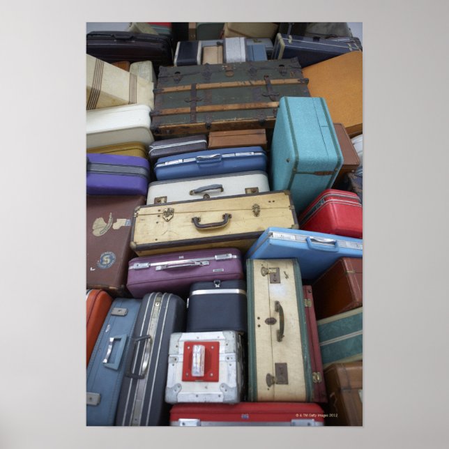 Stacked suitcases poster (Front)