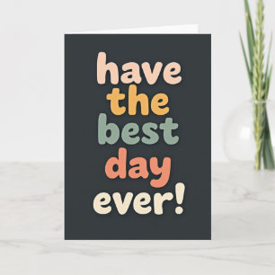 Stacked Text Birthday Card