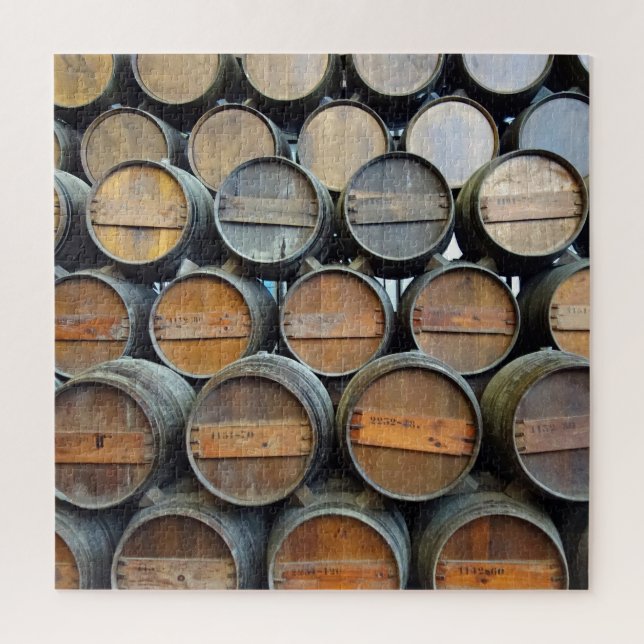 Stacked Wine Barrels Jigsaw Puzzle (Vertical)