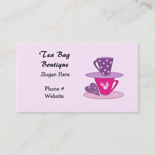 Stacking Teacups  Business Card (Front)
