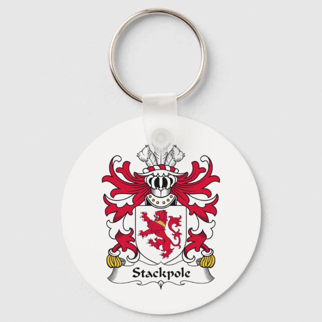 Stackpole Family Crest Key Ring (Front)