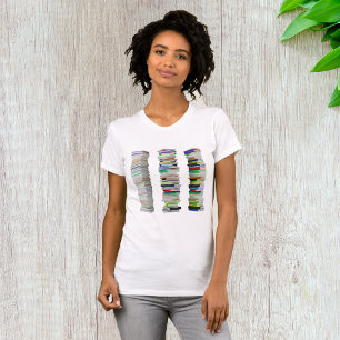 Stacks of Books Womens T-Shirt