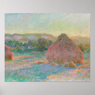 Stacks of Wheat, End of Summer (1890–1891) Poster