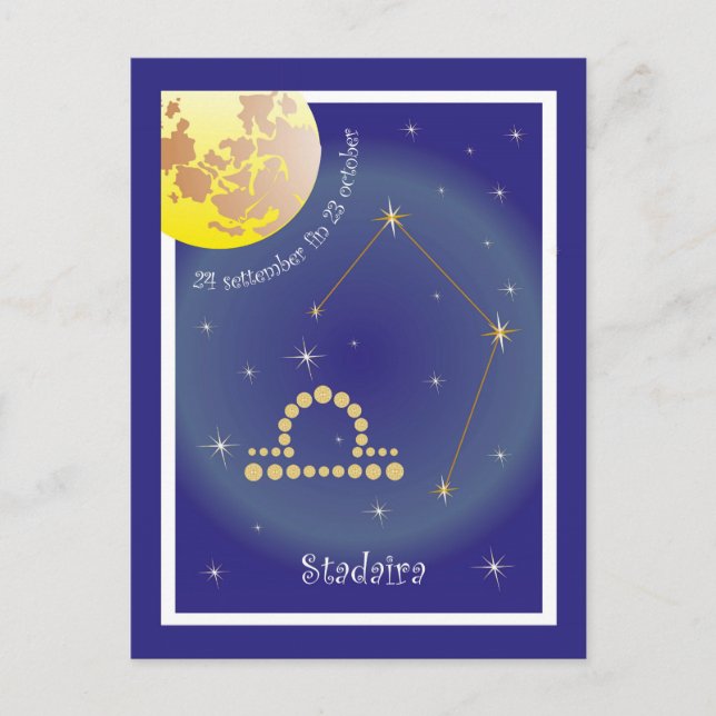 Stadaira 24 settember fin 23 october Postkarte Postcard (Front)