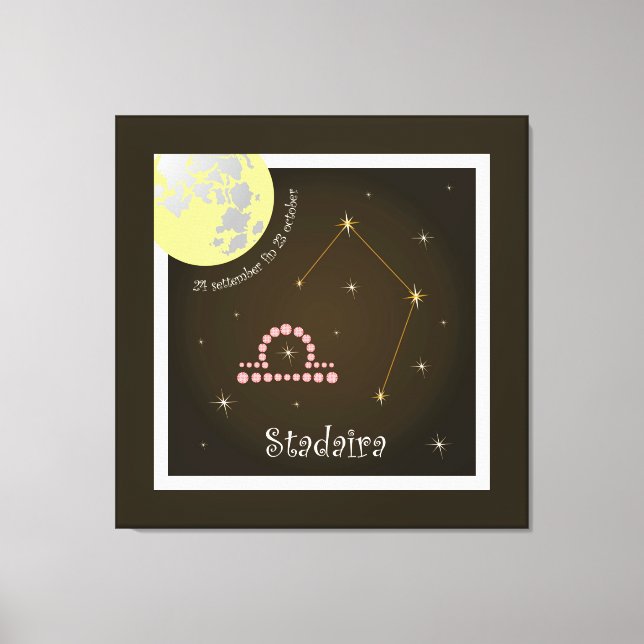 Stadaira 24 settember fin 23 october screen canvas print (Front)