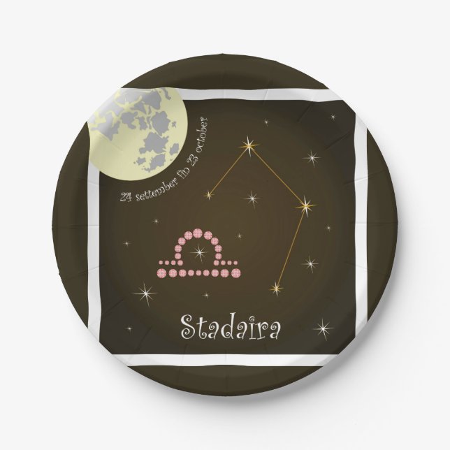 Stadaira 24 settember fin 23 october / Teller Paper Plate (Front)