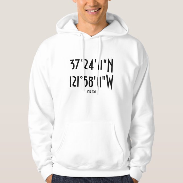 Stadium Geographic Coordinates Hoodie (Front)