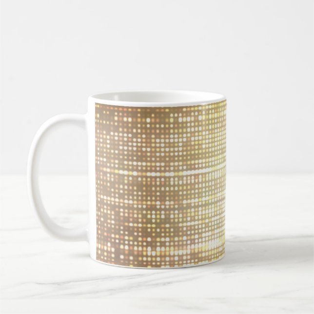 Stadium lights, abstract neon background. coffee mug (Left)