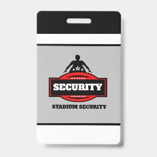 Stadium Security Badge  ID Badge