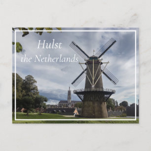 Stadsmolen Windmill, Hulst, the Netherlands Postcard