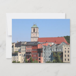 Stadtpfarrkirche St. Jakob from Innbrücke Postcard