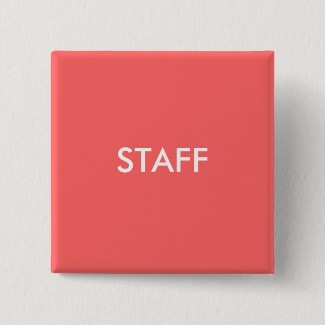 STAFF 15 CM SQUARE BADGE (Front)