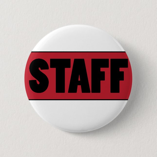 Staff 6 Cm Round Badge (Front)