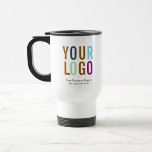Staff Employee Custom Name Company Logo Brand Travel Mug