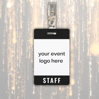 Staff Event Badge ID Badge