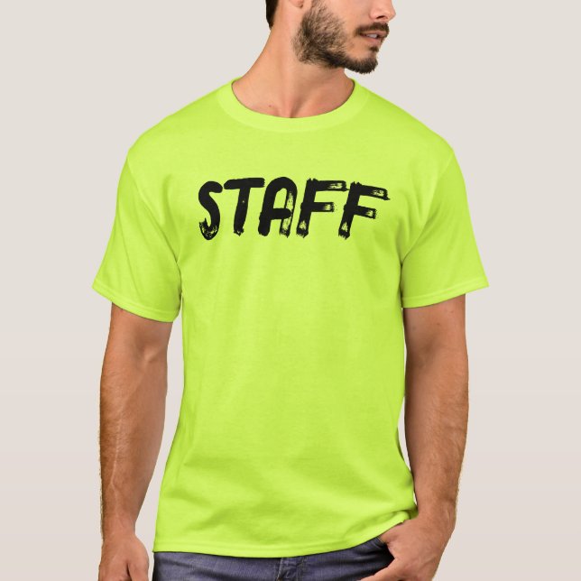 STAFF (front AND back) T-Shirt (Front)