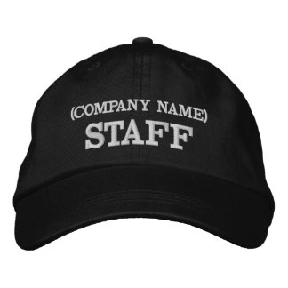 STAFF Hat | Custom Embroidered Staff Cap | Team