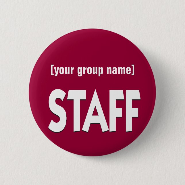 Staff identification badge custom (Front)
