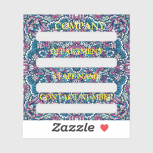STAFF LABEL STICKER FOR COMPANY