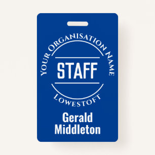 Staff Member Badge ID Badge