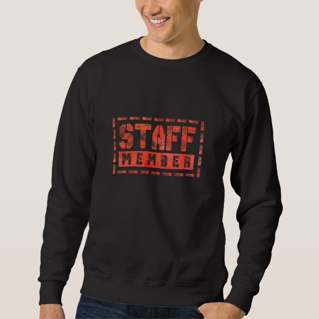 Staff Member Crew Group Team Sweatshirt (Front)