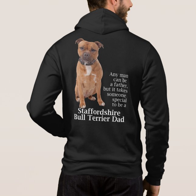 Staffie Dad Hoodie (Back)