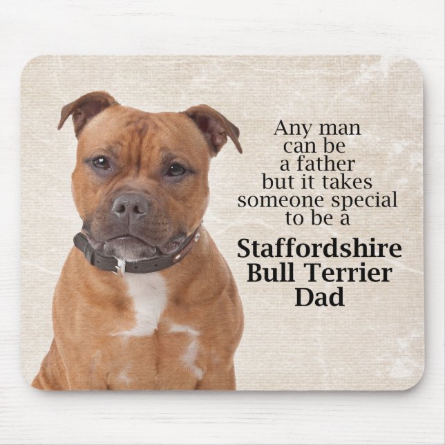 Staffie Dad Mousepad (Front)