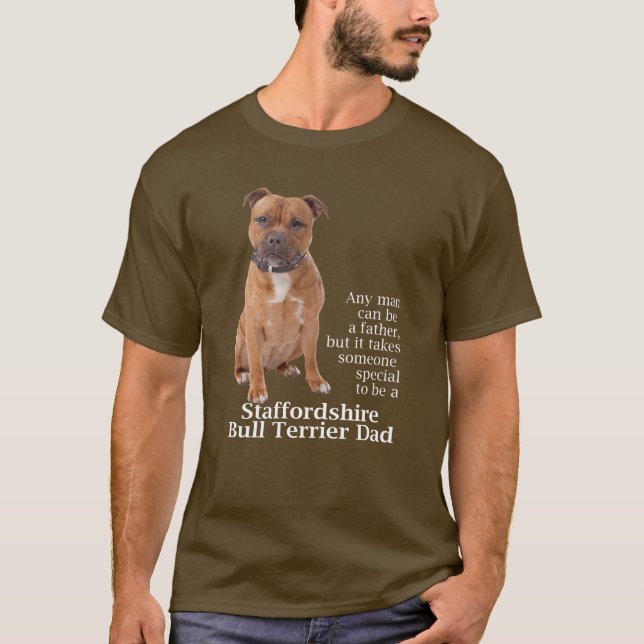Staffie Dad T-Shirt (Front)
