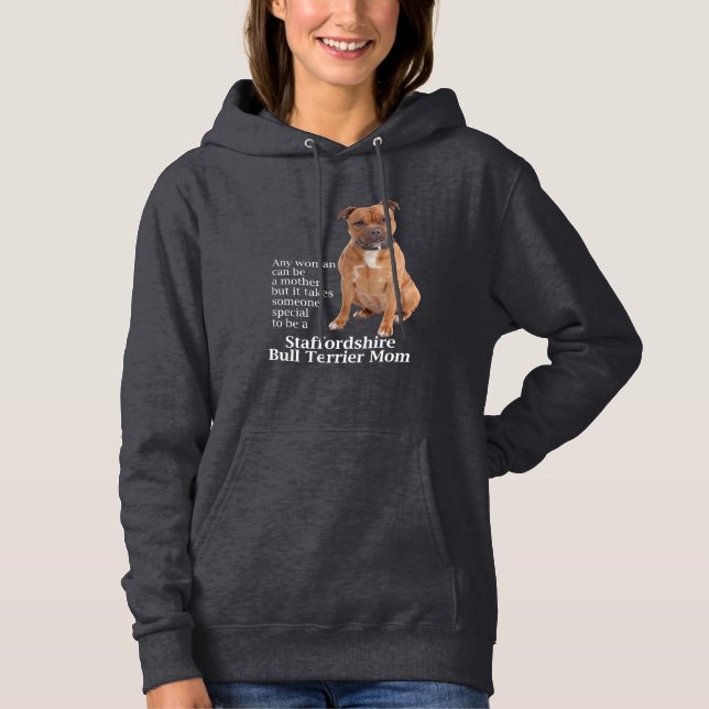 Staffie Mum Hoodie (Front)
