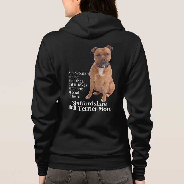 Staffie Mum Hoodie (Back)