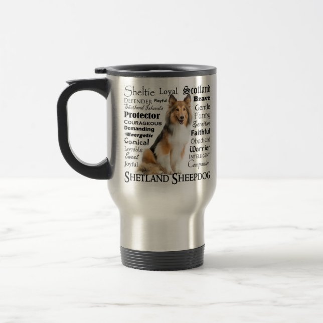 Staffie Traits Travel Mug (Left)