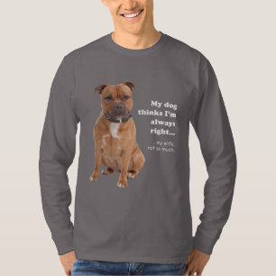 Staffie v Wife T-Shirt